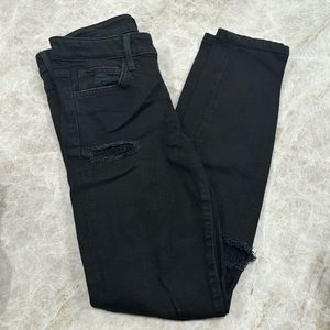 Joes Jean black skinny with lace rips